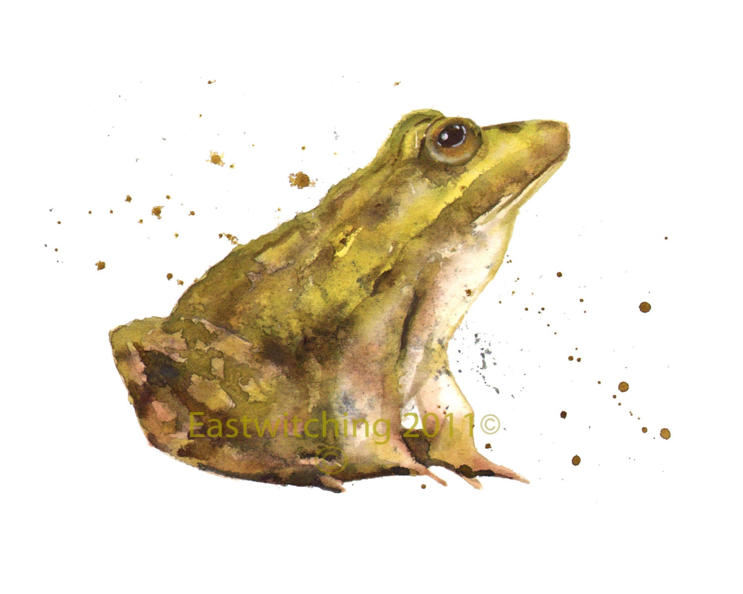 Enchanting FROG Print, froggy stuff, frog painting, Gift For She Who Would Find Her Prince