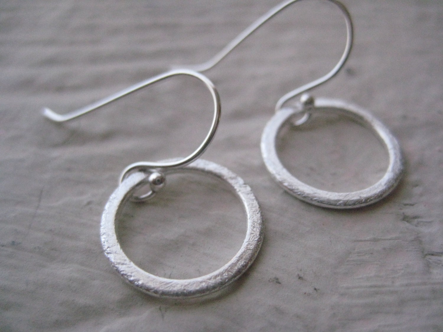 Sterling Silver Circle Earrings
