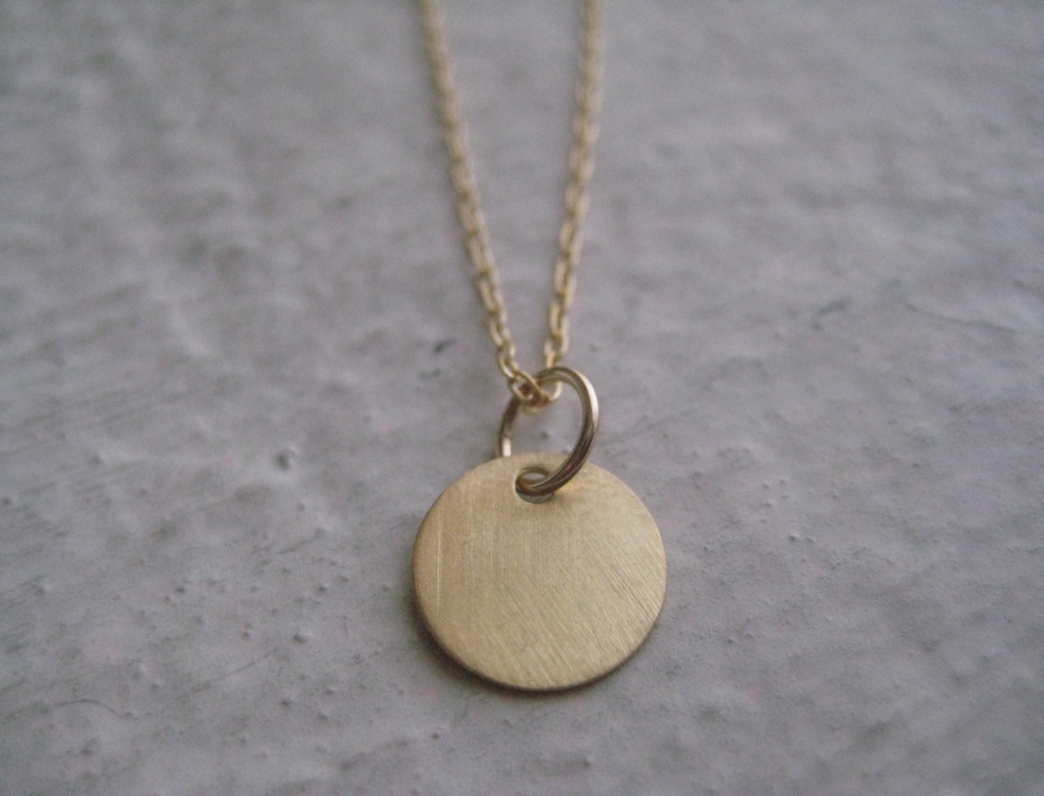Gold Dot Necklace, Simple Everyday Jewelry