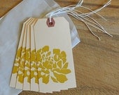 Peony Gift Tags (set of 5)