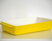 Yellow Copco Enameled Cast Iron Baking Dish by Michael Lax Denmark
