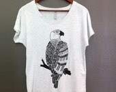The Hawk - ladies slouchy dolman tee