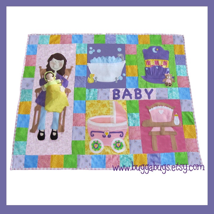 NEW Interactive Doll Quilt - PDF Sewing Pattern (Quilt and Baby Doll)