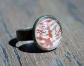 Crackle Cabochon Polish Ring - Adjustable