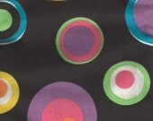 Black, Circles, Fabric, 1/2 yard, More Yardage Available