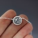 Tiny Flower and Hummingbird Necklace - Etched Sterling Silver