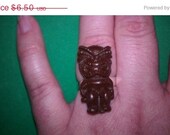 ON SALE Tiki God Ring, Adjustable, Tiki Ring, Tiki, Ring, On sale, black friday