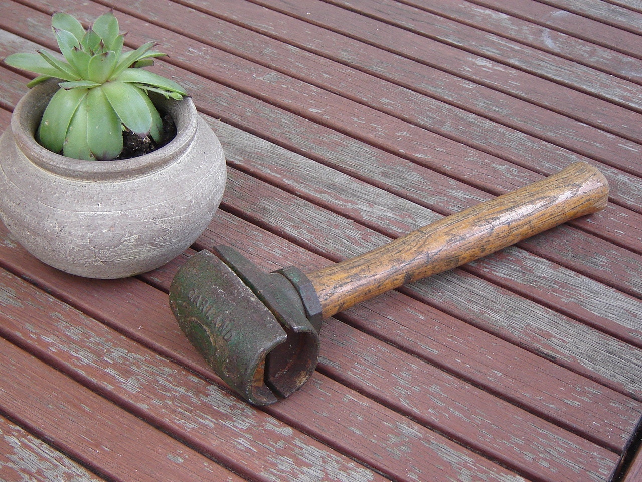 Vintage Garland Saco Maine Cast Iron Mallet by littlebitvintage2