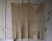 small vintage crochet table cloth