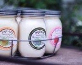 3 Pack Soy Candles, essential oil blends
