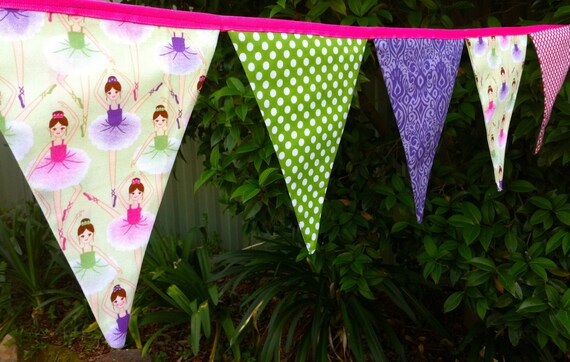 Bunting / Flags / Pennant Strings - Pretty Ballerinas Il_570xn
