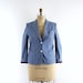 75% Off Last Chance Sale- Vintage Chambray Denim Blazer . 70s Jacket . Womens Blazer . Outerwear