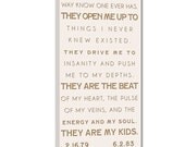 Family Rules Sign, Wall Art Distressed Canvas, In this house we do, Customizable Family Rules 20X40
