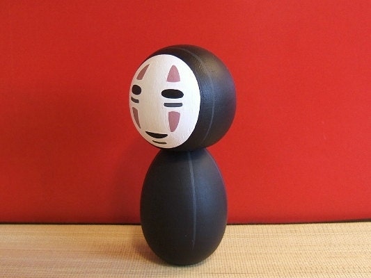Kokeshi Doll. No Face from Spirited Away