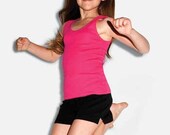 Rhinestone Flower Girl or Junior Bridesmaid Bella Cotton Spandex Short