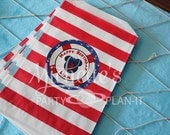 Set of 12 Large Round Nautical Mickey Inspired Birthday Party Stickers Favor Tags Il_170x135