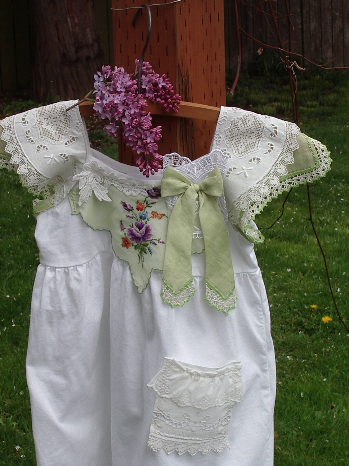 rustic flower girl dress frock vintage inspired french country wedding