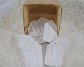 Medium White Merchandise Tags - bundle of 10