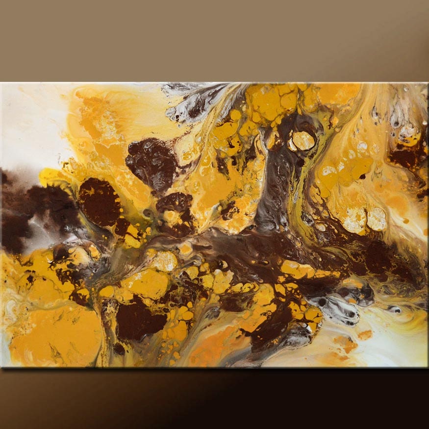 Abstract Art Painting 36x24 Canvas Original Contemporary Modern Art Painting by Destiny Womack - dWo - Paradise