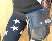 Tool belt/ hip bag/ photo gear  in black leather
