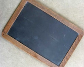 Antique 1890's Vintage  Childs Wood Bound School Slate Double Sided, All Original
