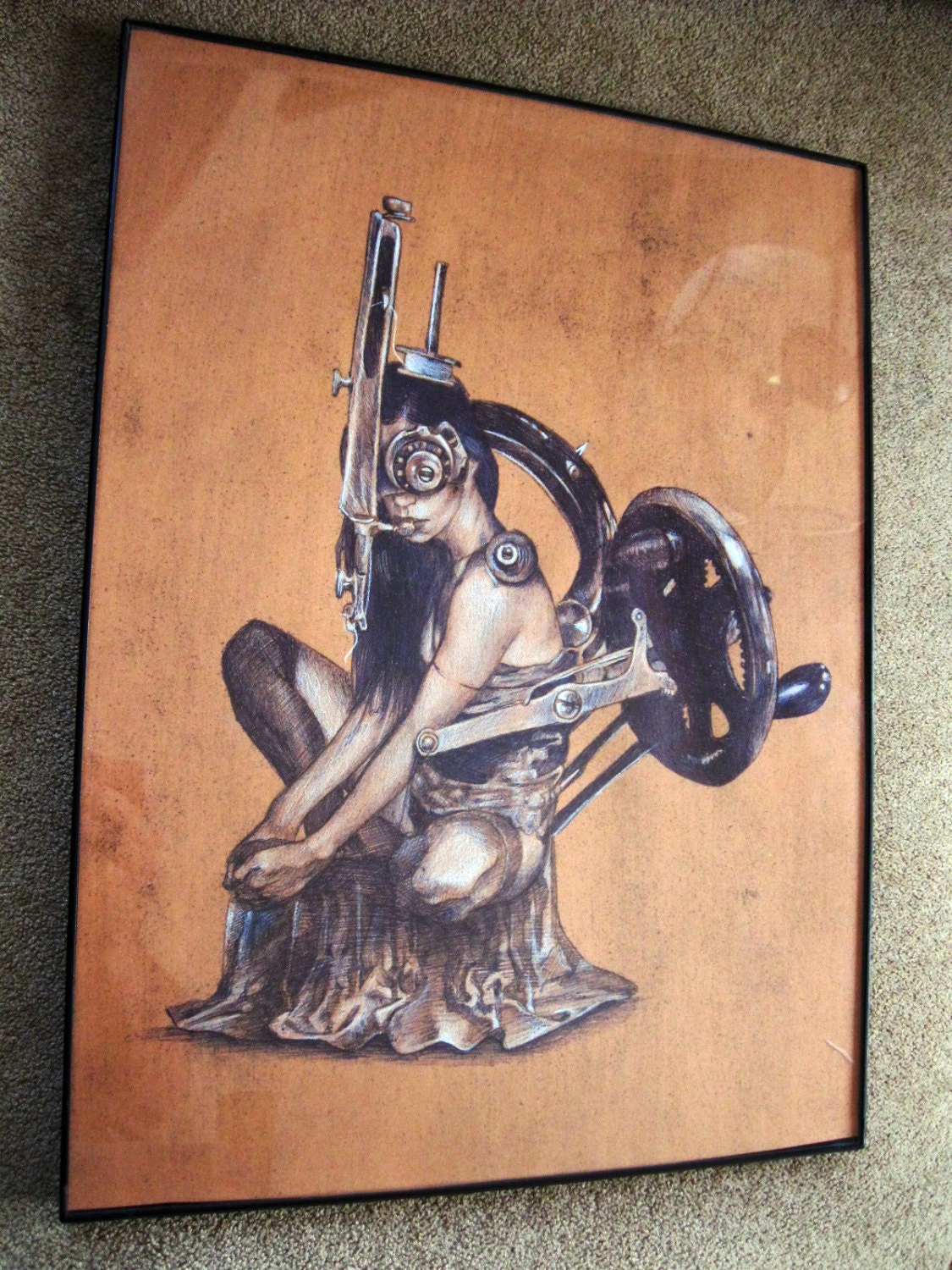 The Sewing Freak  original drawing