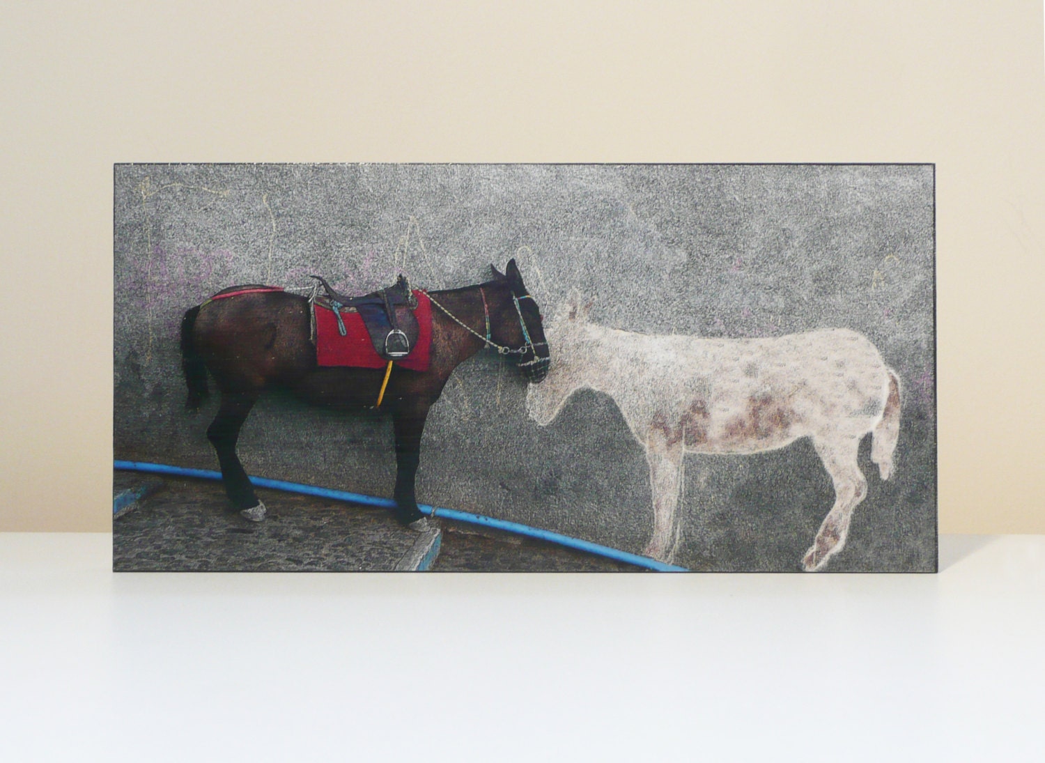 Santorini Donkey Wall Decor