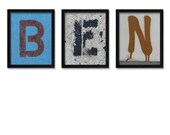 Modern Kid Urban Strokes Custom Name Art Prints