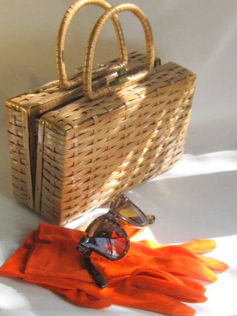 Vintage Woven Box Purse Handbag