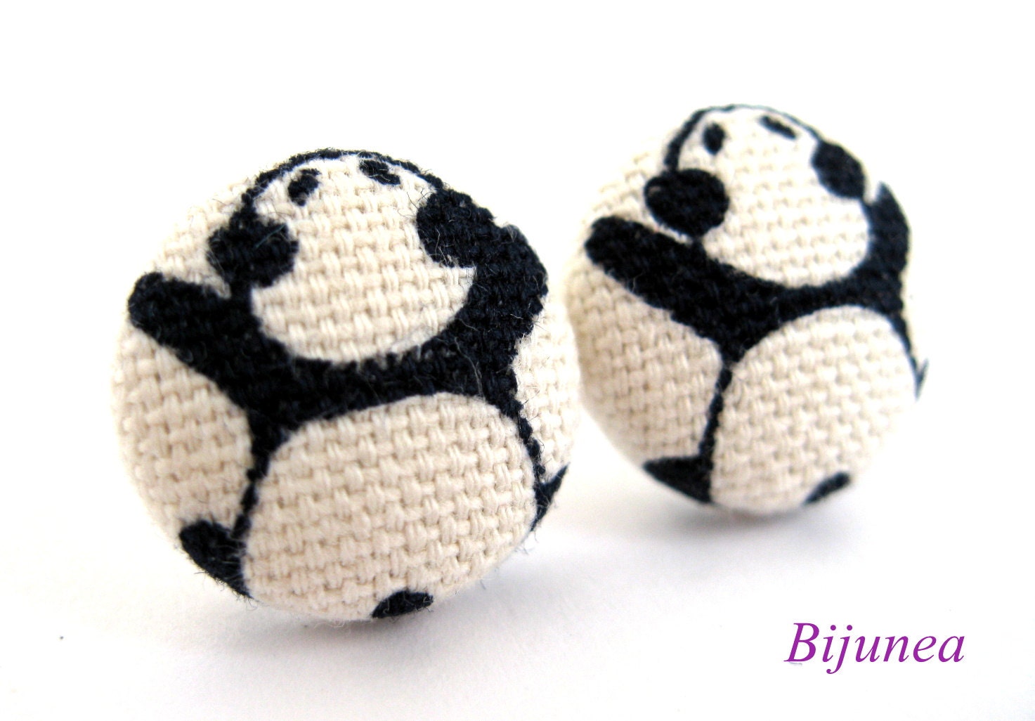 Panda earrings - Panda stud earrings - Panda studs - Panda post earrings - Panda posts sf981