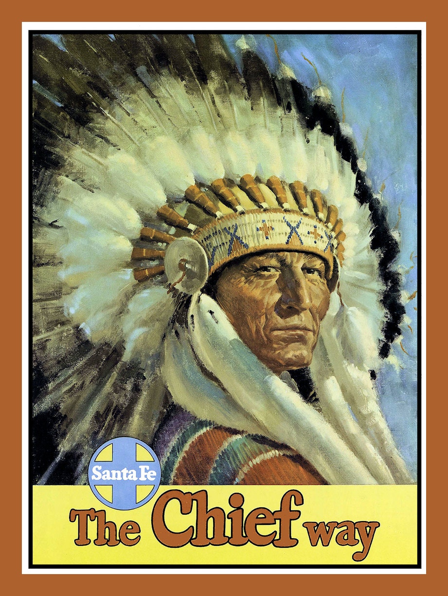 Santa Fe the Chief Way Refrigerator Magnet - FREE US SHIPPING