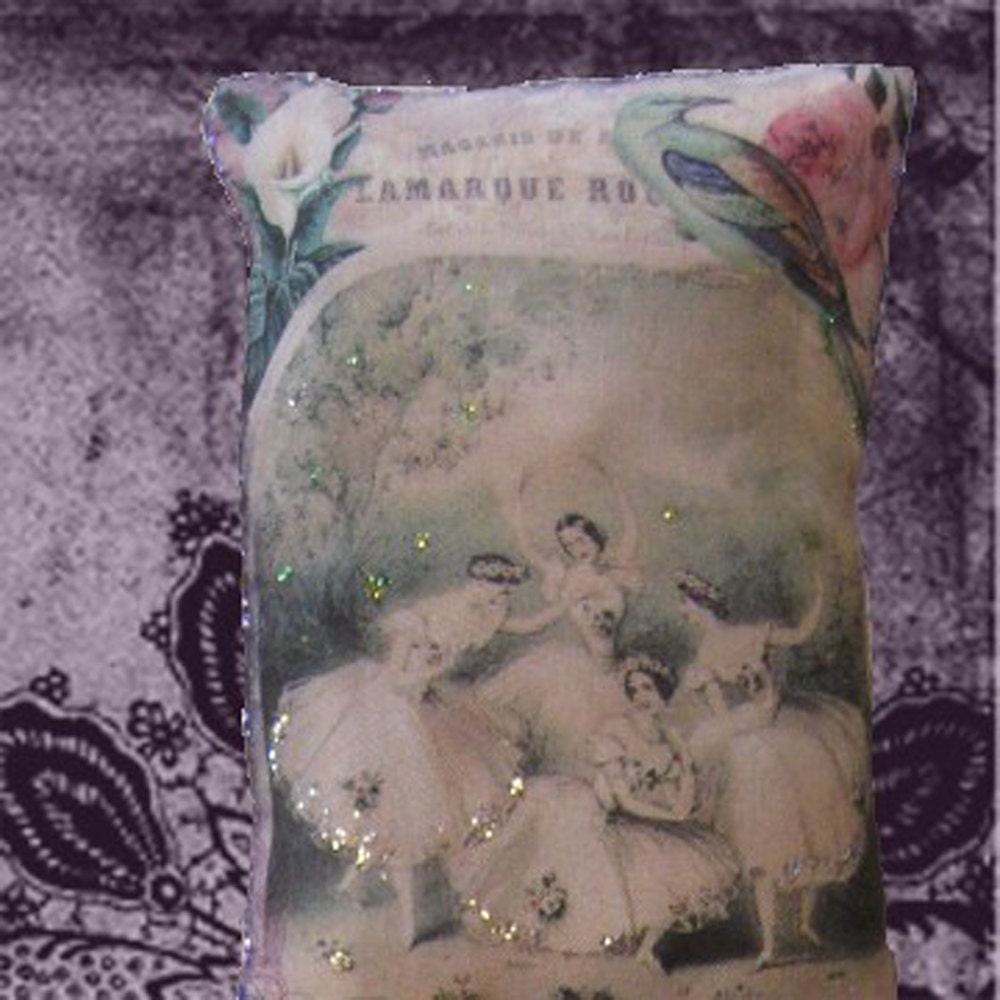 The Dream Ballet - Silk Pillow Art Brooch