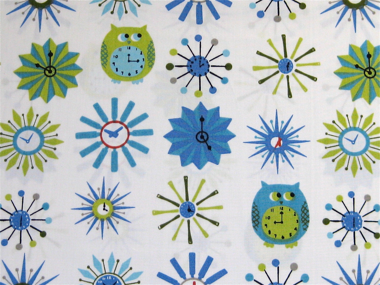 Organic Fabric - Monaluna - Modern Home Collection - Time Flies - 1 yard