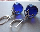HUGE SALE 20% OFF Royal Flush Blue quartz briolette earrings