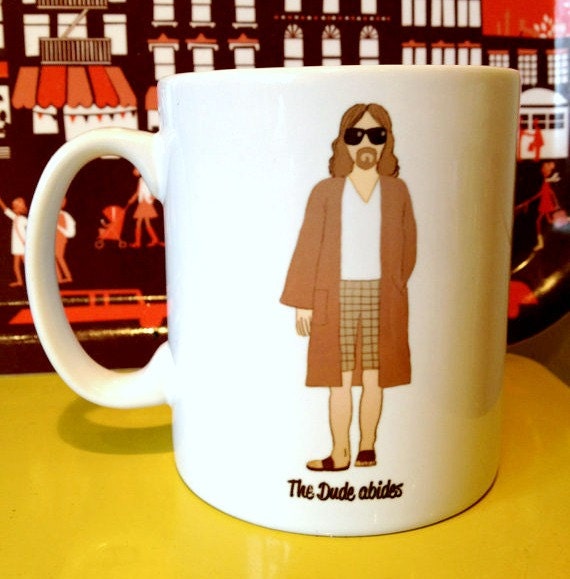 The Big Lebowski 'The Dude' drawing illustration mug