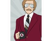 Film poster Anchorman 12x18 inches movie print