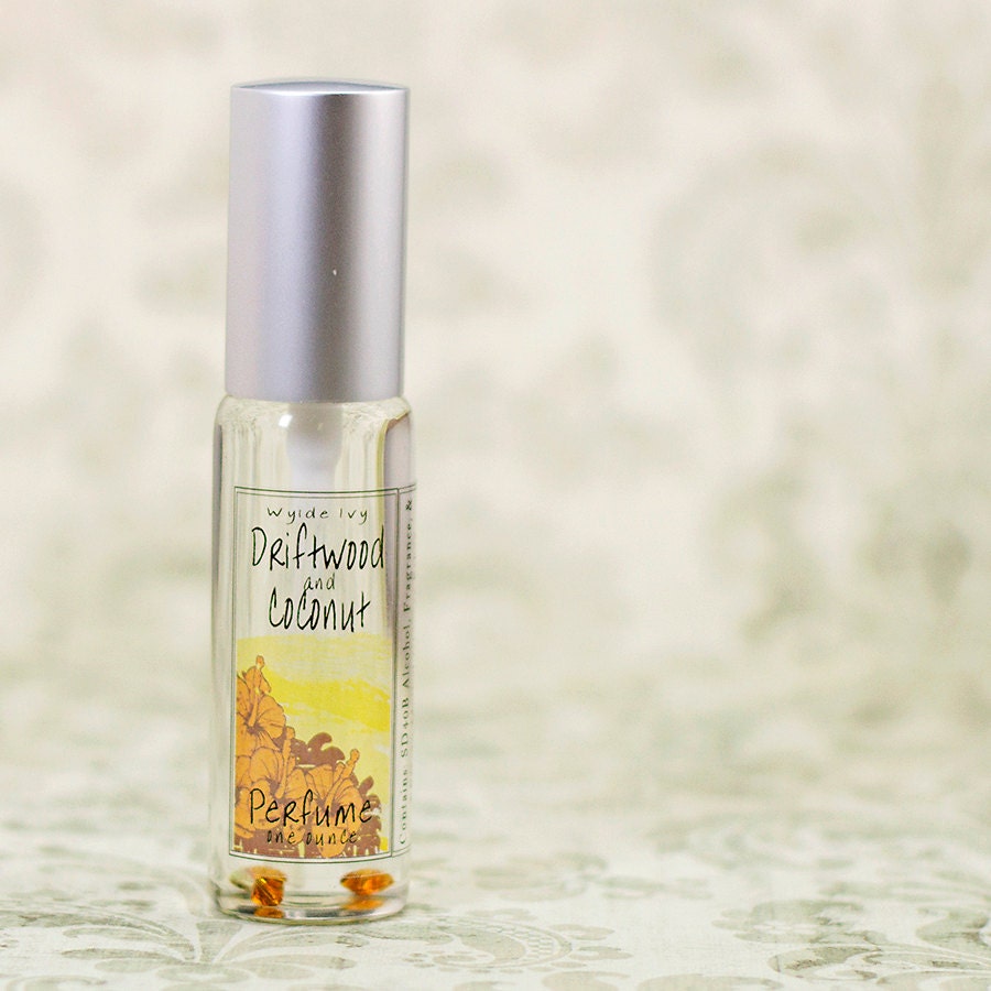 Driftwood & Coconut Perfume NEW Notes of Coconut Milk, Tonka Bean, Vanilla, and Sandalwood