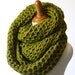 Oversized Infinity Scarf or Chunky Huge Snood Choose Color - Made to Order