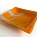 Fused Glass Dish in Dusky Orange