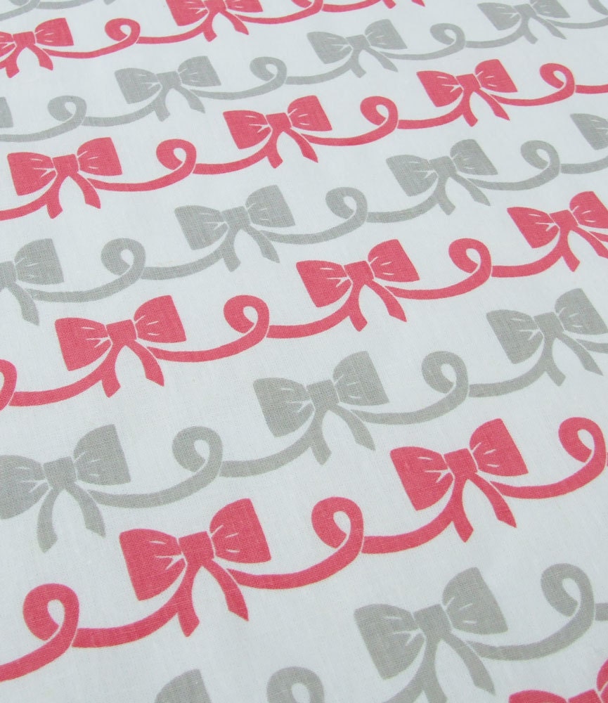 Hand printed Fabric Bows Organic Cotton and Hemp