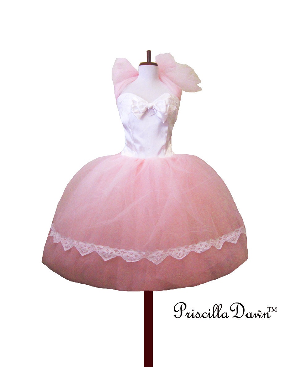 Alternative Wedding Dress Pink whimsical Bridal Gown Pink with Lavish Tulle