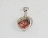 C4 - Round Mini Photo Charm - An Heirloom Quality Handmade Photo Tile