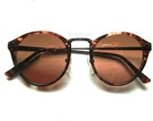 Serengeti Drivers Round Hybrid Tortoise Sunglasses Vintage 70's