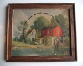 Altered Thrift Store Art - Tongue Twisting Mill