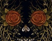 Flower Skull Print