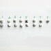 white howlite stud earrings post earings sterling silver