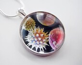 Under The Microscope - Tutti Frutti - science glass pendant