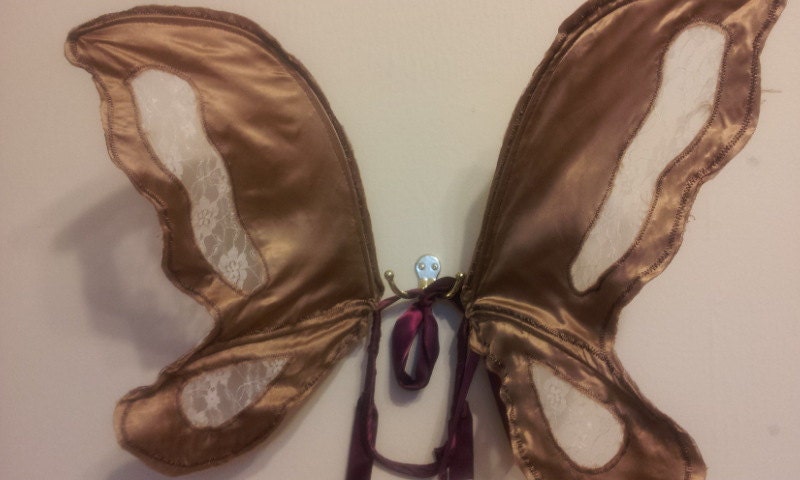 Gold and Lace Steampunk Fairy Wings