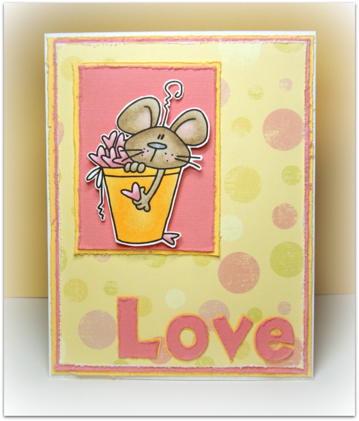 Love Mouse Handmade card