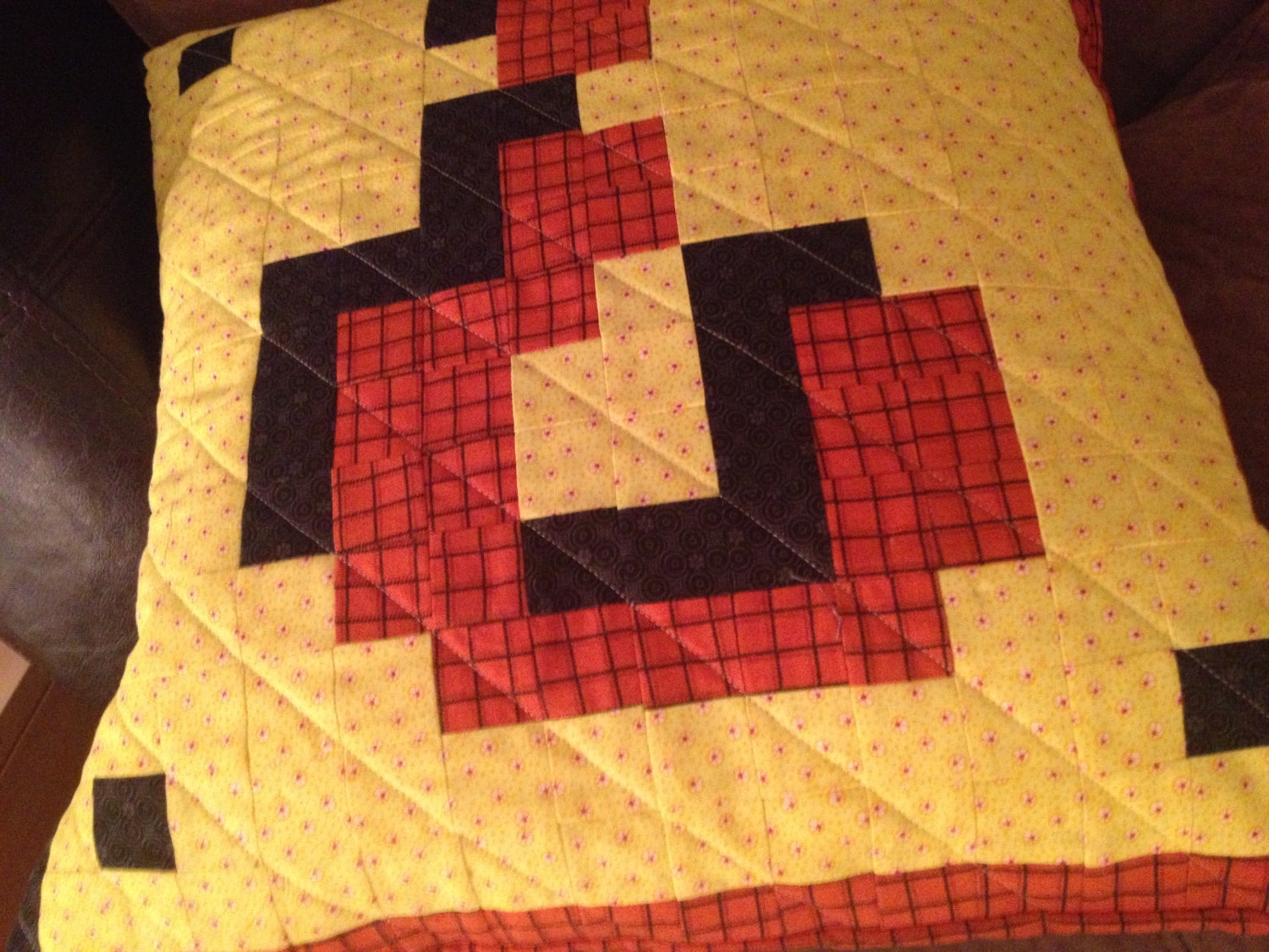 Item Block Quilted Pillow Cover